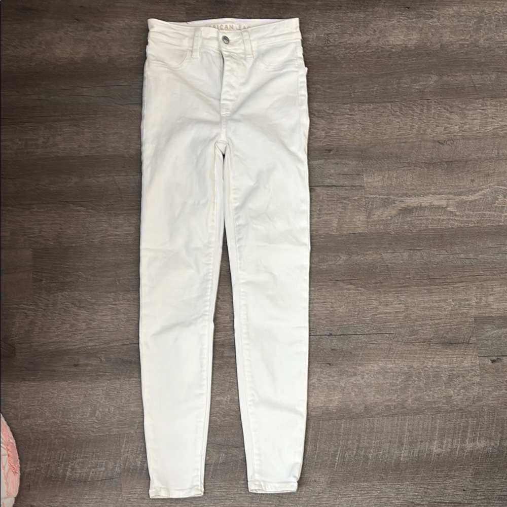 American Eagle Outfitters White High Rise Jeans